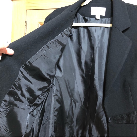 JULiAN TAYLOR Blazer Suit Jacket Decorative Bow Black Sz 14 - Picture 6 of 10